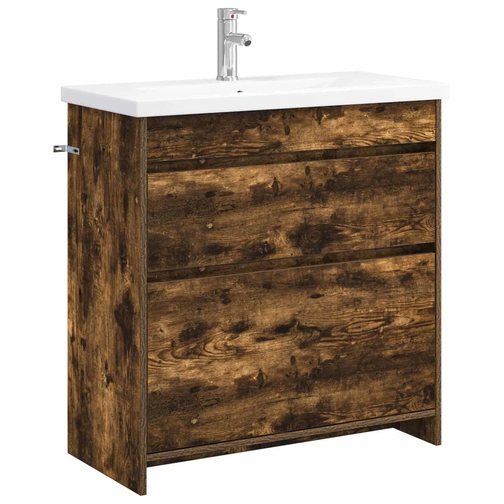 Set di mobili per il bagno Rovere Fumo 81 x 40 x 84,5 cm 3404270