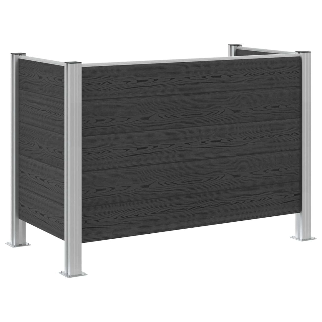 Recinzione Contenitore per Rifiuti Grigio 161 x 85 x 115 cm
