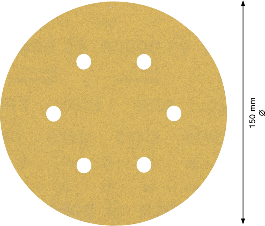 2608900818- Fogli abrasivi, confezione da 5pz ,150mm,P180, EXPERT for WOOD+PAINT
