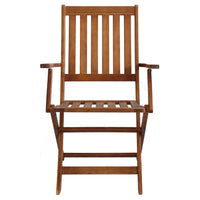 Sedia pieghevole con braccioli in legno massiccio 55x57x91h cm mod. Diana