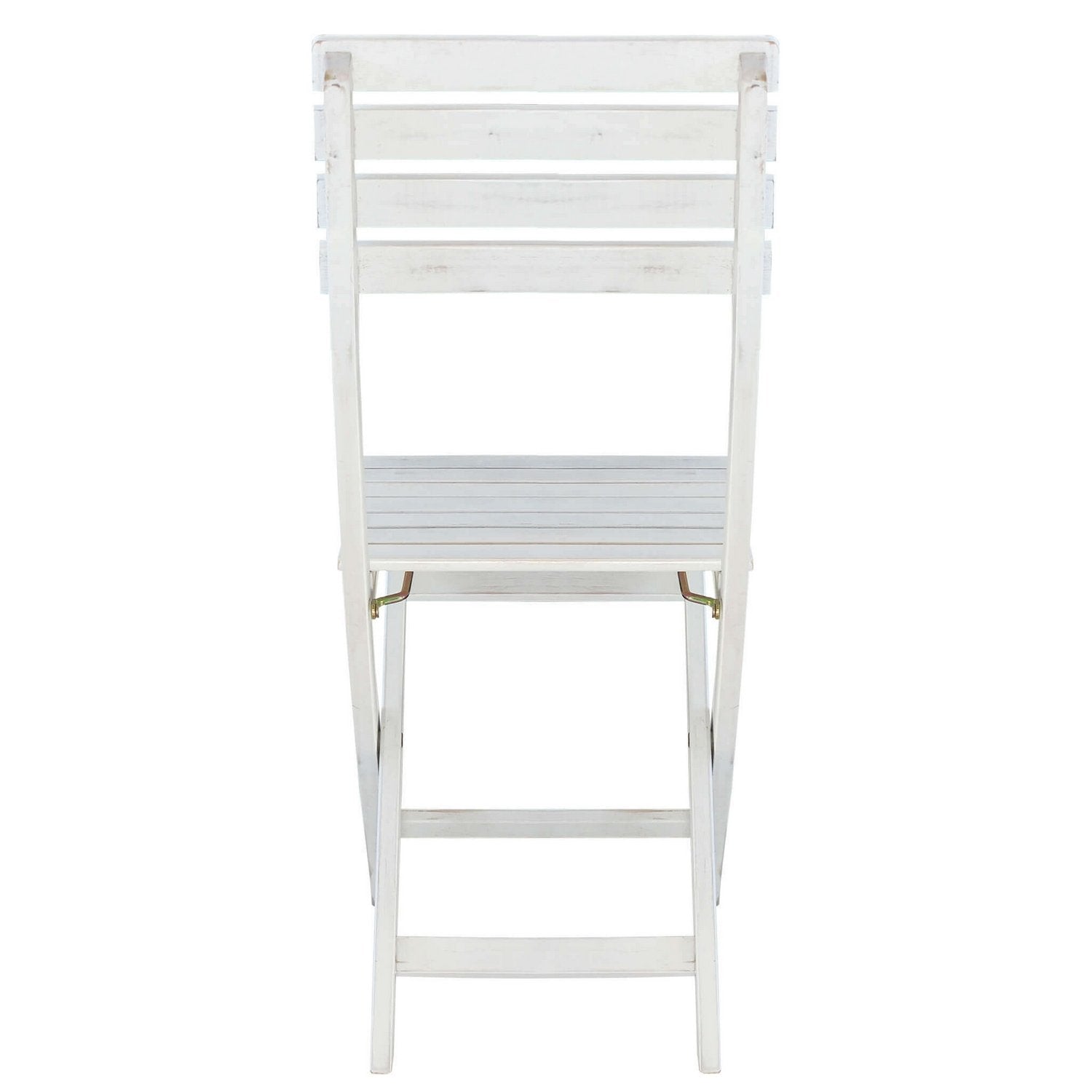 Sedia pieghevole bianca senza braccioli in legno massiccio 36x53x87h cm mod. Dalila