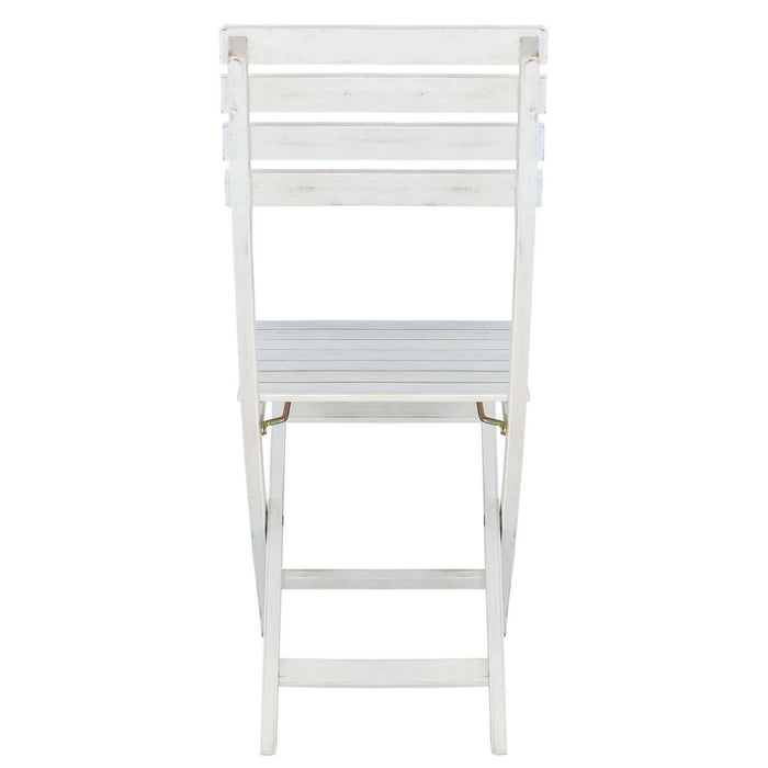 Sedia pieghevole bianca senza braccioli in legno massiccio 36x53x87h cm mod. Dalila