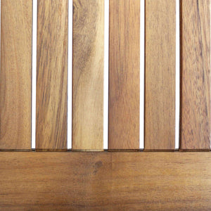 Tavolo quadrato da esterno 80x80cm in legno di acacia massiccio