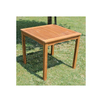 Tavolo quadrato da esterno 80x80cm in legno di acacia massiccio