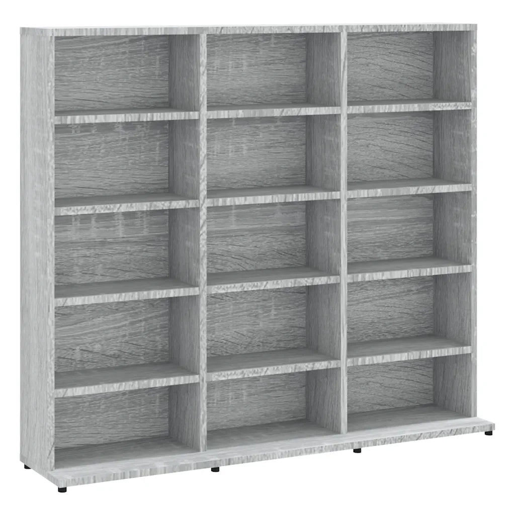 Mobile Porta CD Grigio Sonoma 100x23x89,5 cm Legno Multistrato 815484