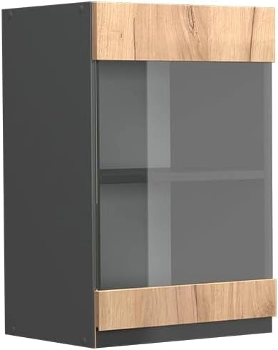 Frontale cucina R-Line, Quercia dorata, 39.6 x 59 cm frontale del mobile per pensile con vetro