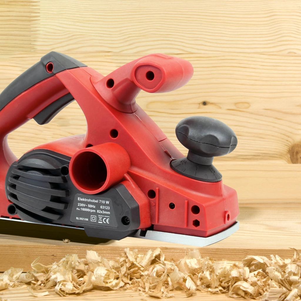 Pialla elettrica 710W Arresto parallelo/scanalato Larghezza tagli 82mm profondità 3mm