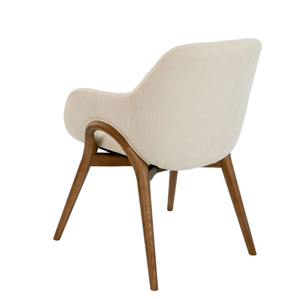 Sedia in tessuto beige
