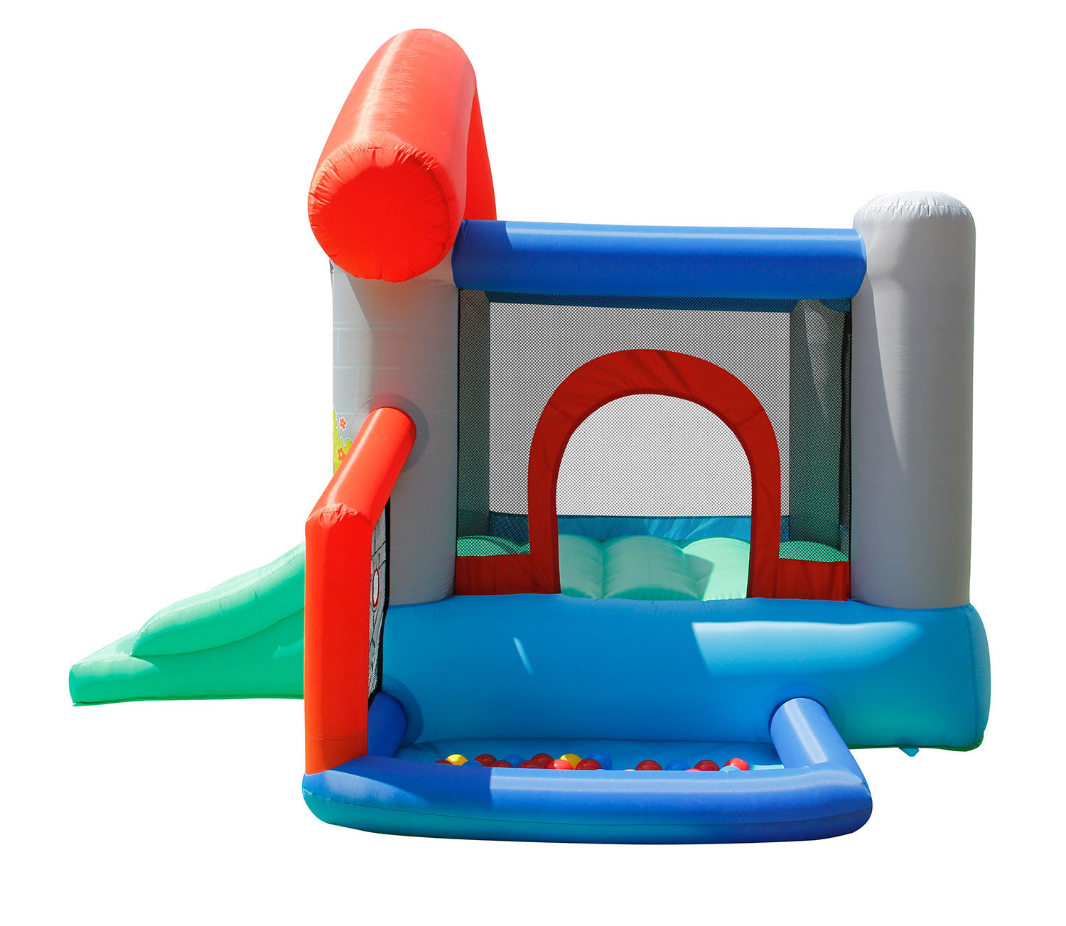 Castello Gonfiabile per Bambini Little Village 300x280x215 cm Portata Massima 135 kg