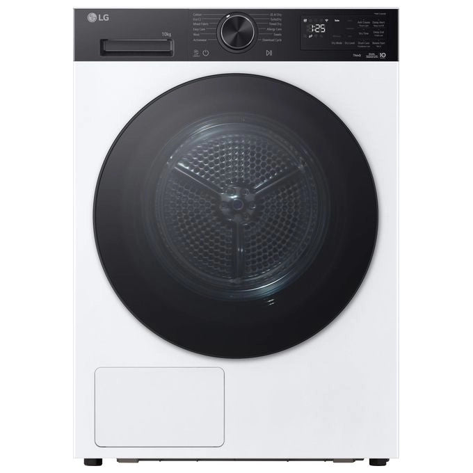 LG RNX5009TKB Serie X5 Asciugatrice Carica frontale 9 Kg Classe B Dual Inverter Pompa di Calore (60x60x85 cm) colore Bianco