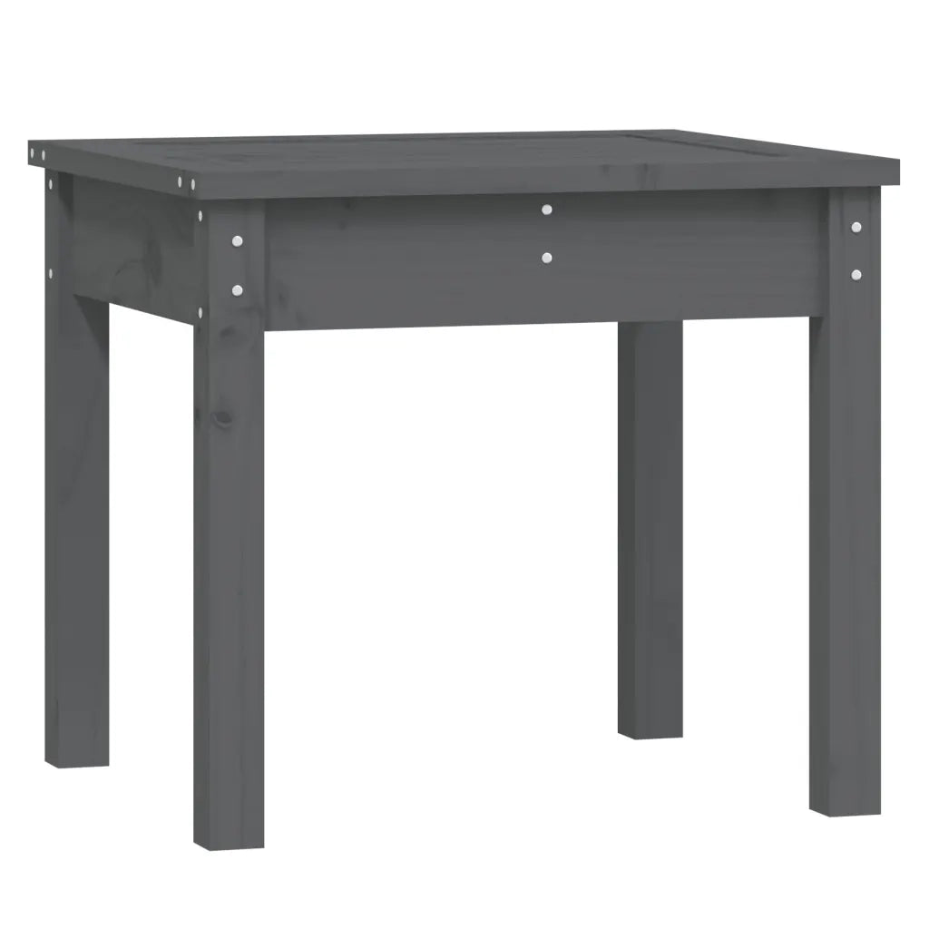 Panca da Giardino-Sgabello-Panca da esterno Grigia 50x44x45 cm Legno Massello di Pino