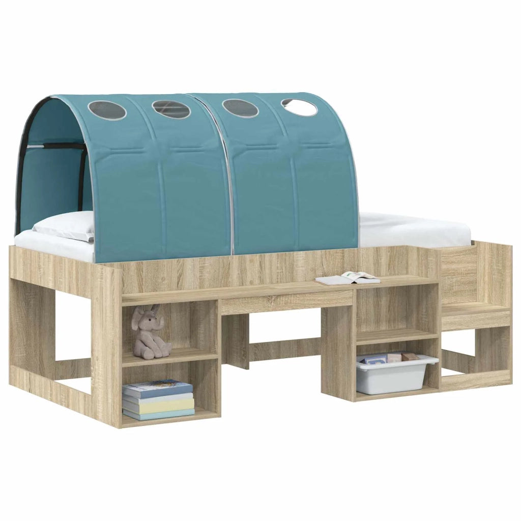 Tunnel per Letto 2 pcs Azzurro 211 x 67.5 x 2 cm Poliestere
