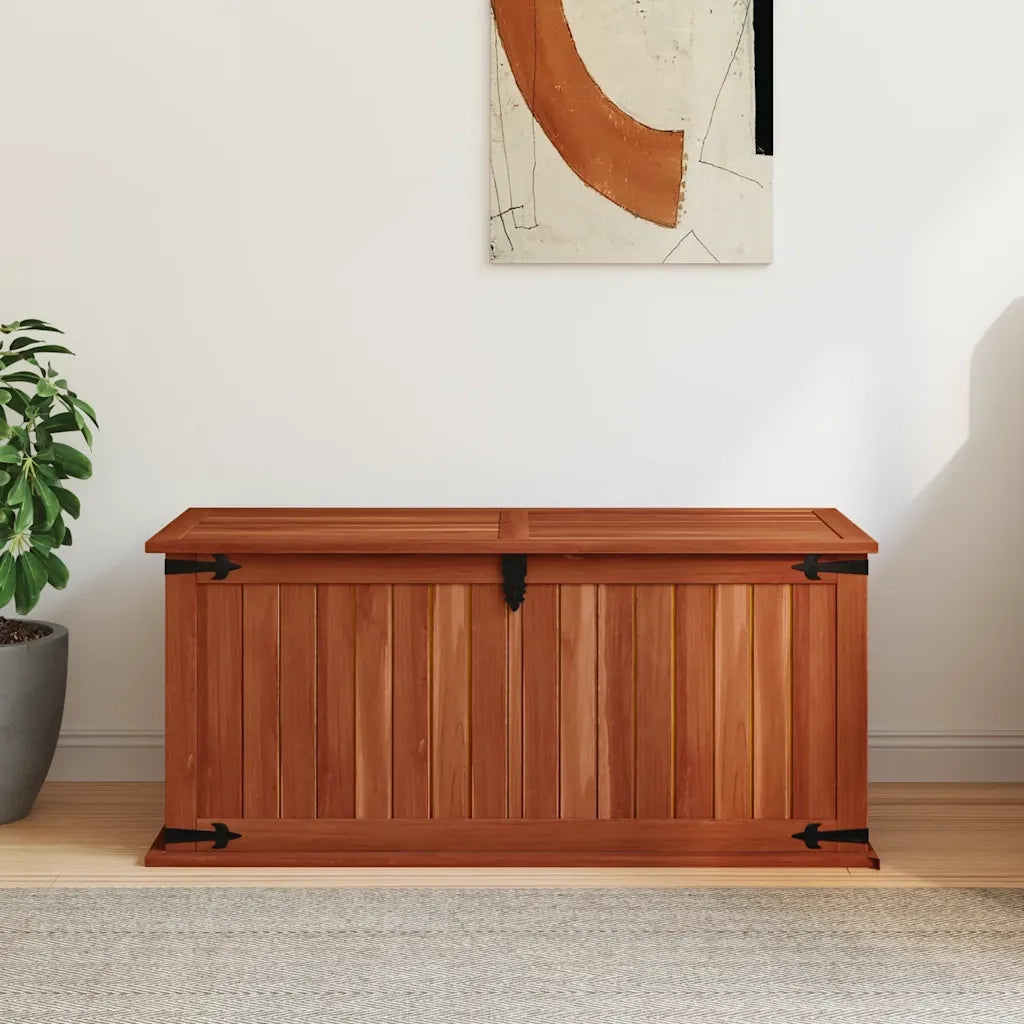 Cassapanca-Panca con Contenitore-Baule 90x45x40 cm in Legno Massello di Acacia