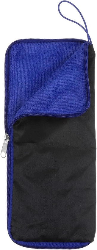 Paraplu Compattibile con Tasca 11 Pollici - Impermeabile - Portatile - Per Viaggi e Casa - Blu