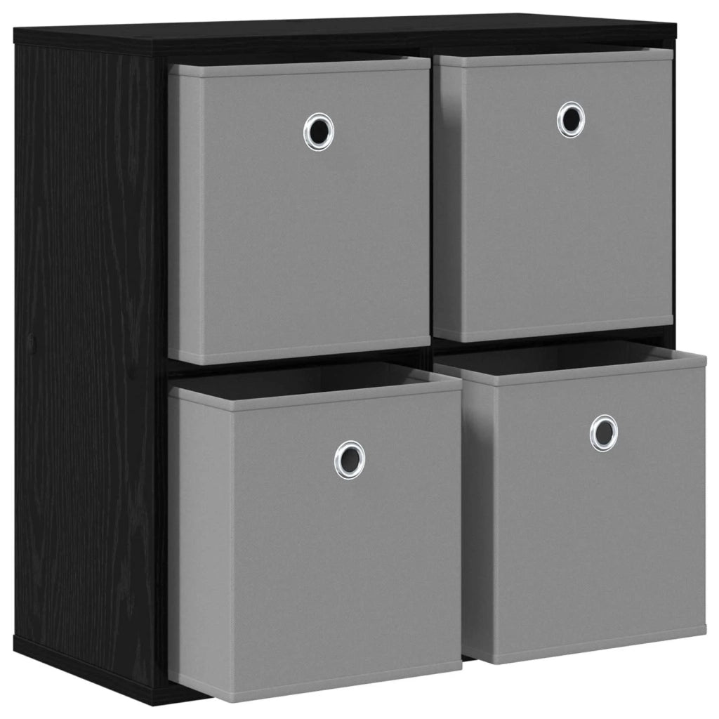 Credenza | Madia | Buffet da pranzo | Armadio da pranzo con cassetto Rovere Nero 59,5 x 27 x 57 cm