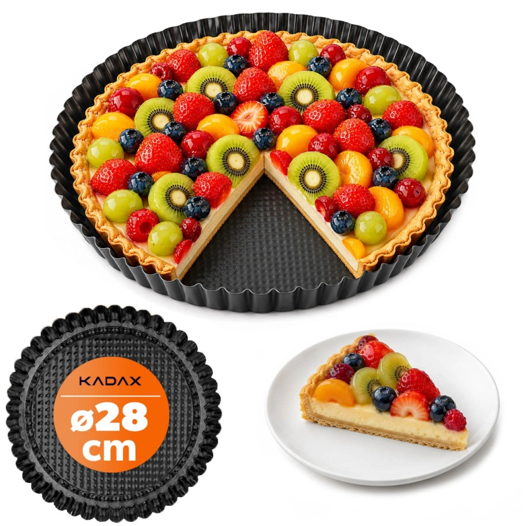 Teglia rotonda antiaderente per crostate KADAX, 28 cm