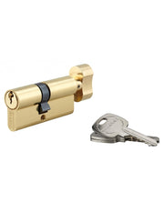 Cilindro STD con pomolo 40 x 30 mm, ottone, 3 chiavi – THIRARD