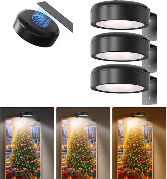 Lampade da parete - Lampade da parete d'arte - Funziona con batterie - Comando a distanza - 3 modalità di illuminazione - Illuminazione magnetica - Decorazione da parete - Adatto per quadri ingranditi - Regolabile - Decorazione da parete - Nero