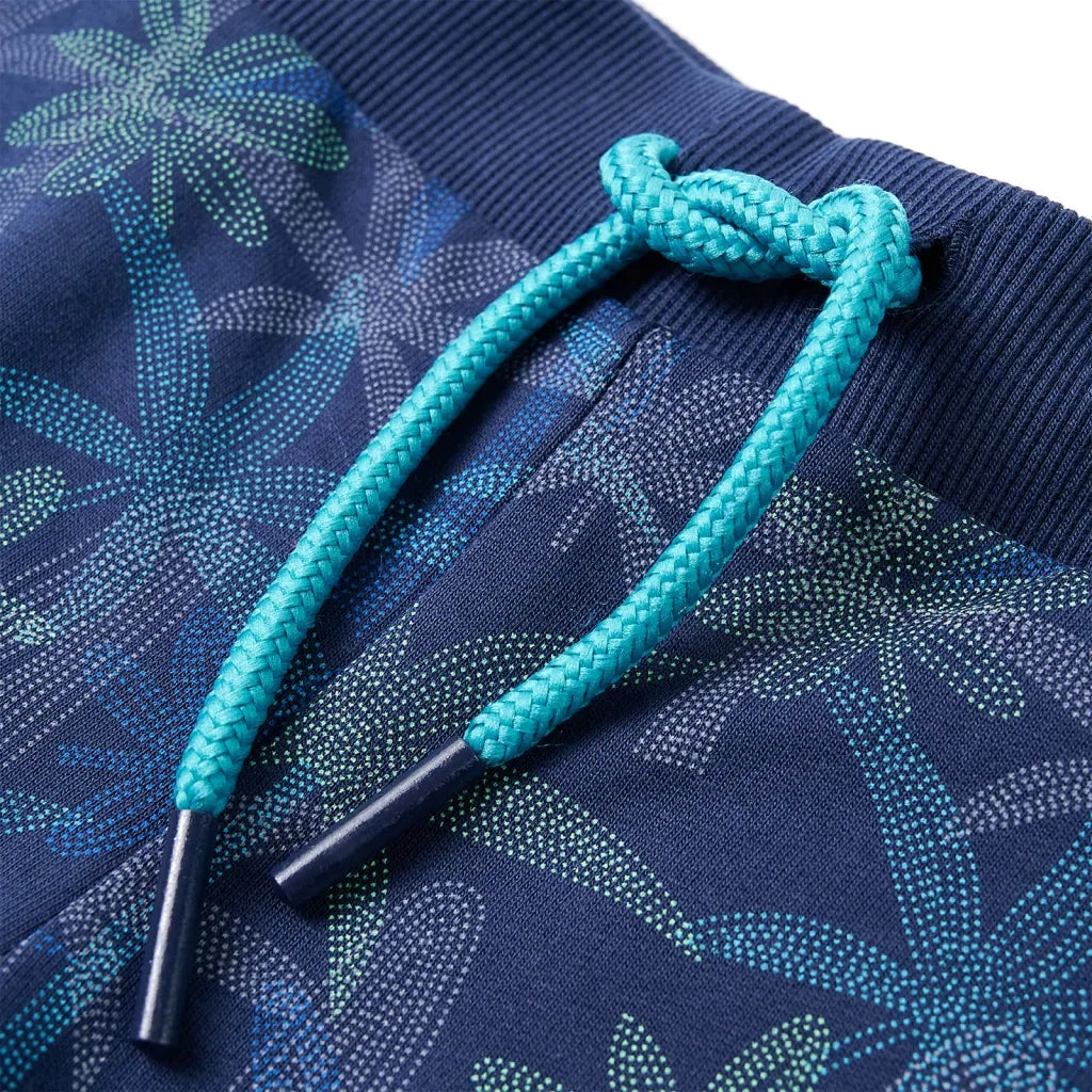 Pantaloncini per Bambini con Coulisse Blu Marino 128