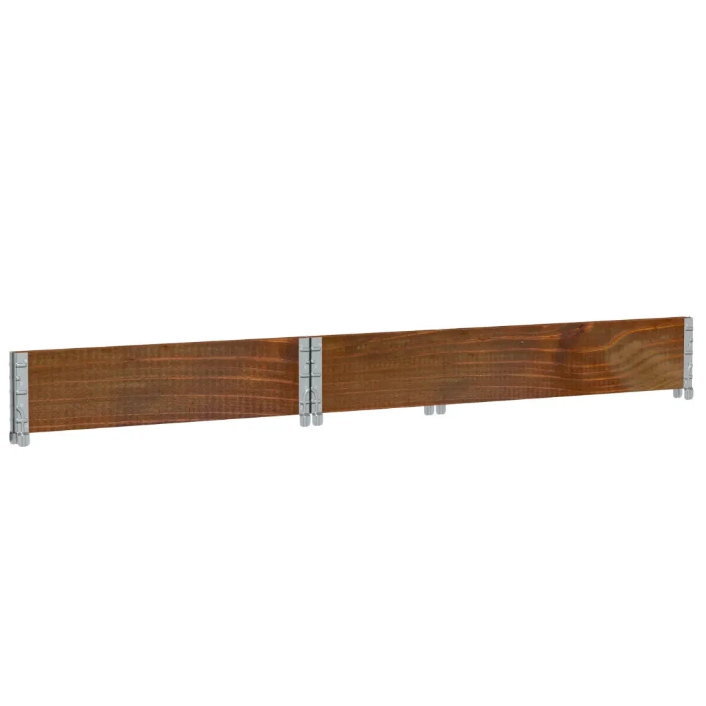 Paretale per Pallet Marrone 120x80cm in Legno Massello di Pino
