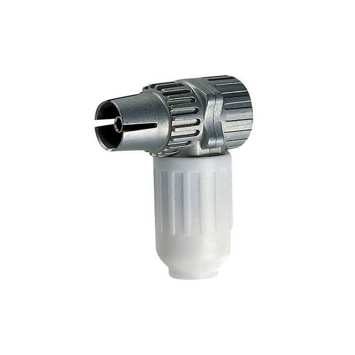 01635 Connettore Tv-Rd-Sat Femmina 90 Bianco