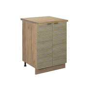 Mobiletto base cucina Fame-Line Pannello in quercia/Rovere dorato 60 cm, PL Rovere Vicco
