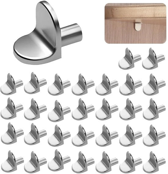 Sostegno L per tavole - 50 pezzi - Raccordo a zincatura - Resistente all'ossidazione - Sostegno per tavole da parete - Materiale duraturo - Portatavole