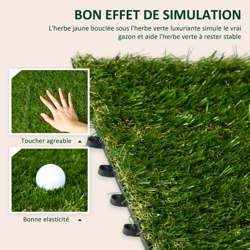 Tappeto erba sintetica ¨C Zephmum ¨C Verde 30x30 cm