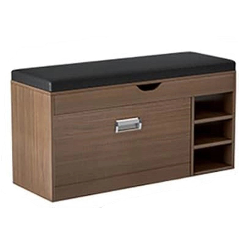 Trade Shop - Panca Organizer Per Scarpe Con Seduta Imbottita Cassetti Ingresso Soggiorno Multifunzione -