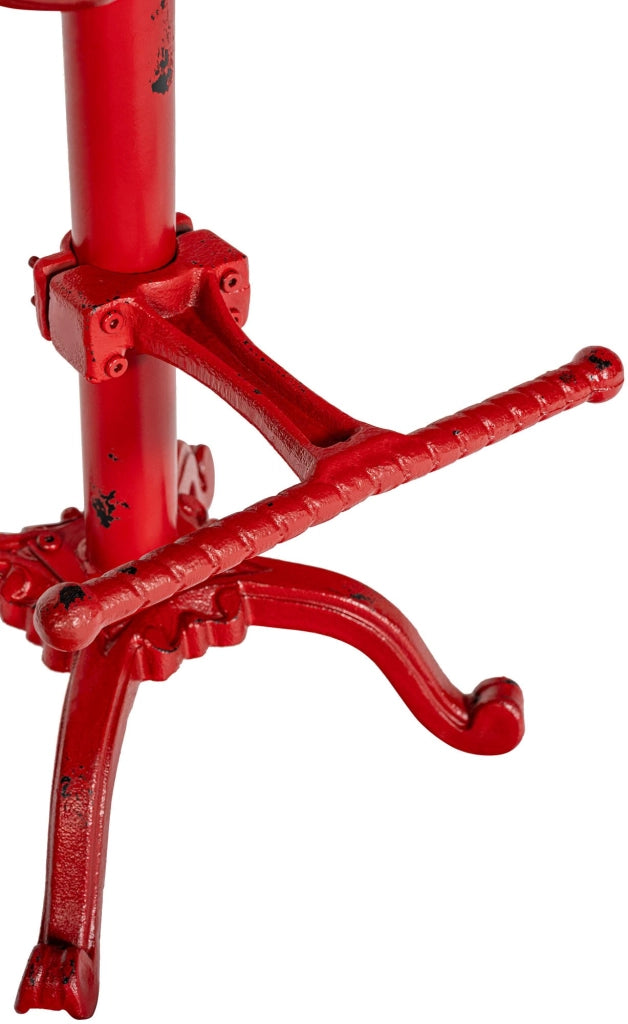 Set 2 Sgabelli Bar industriali Butch In Ghisa rosso