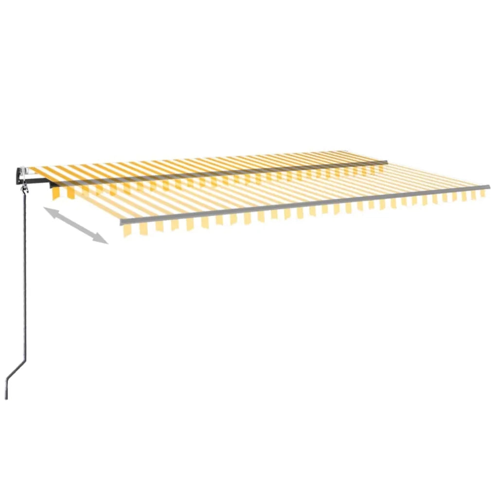 TendaAutomatica con Sensore Vento LED 500x350 cm Gialla Biancacod mxl 120573