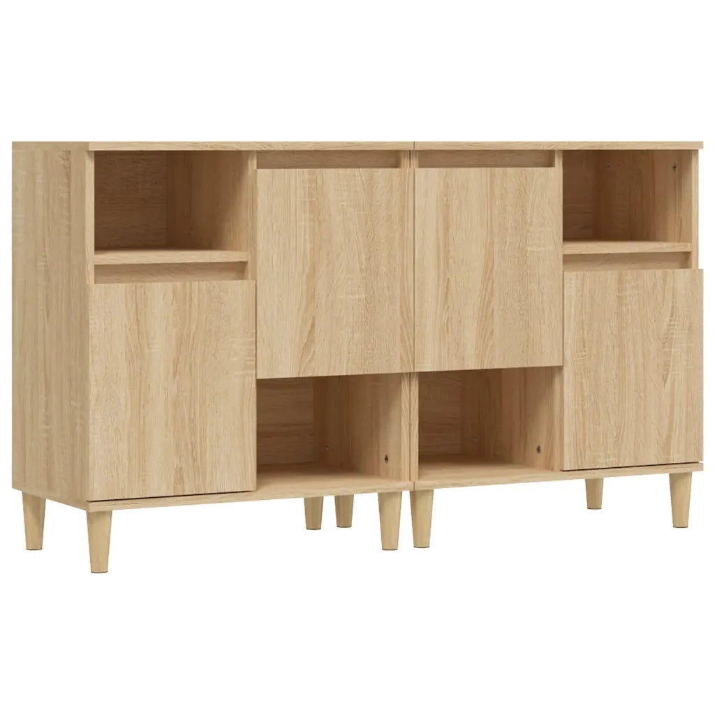 vidaXL Credenze 2pz Rovere Sonoma 60x35x70 cm in Legno Multistrato