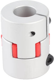 Connettore elastico in alluminio - asse di trasmissione Pruim - diametro foro 8-12 mm - coppia nominale 20 N.m - velocità massima 10.000 tpm - shockresistente e duraturo
