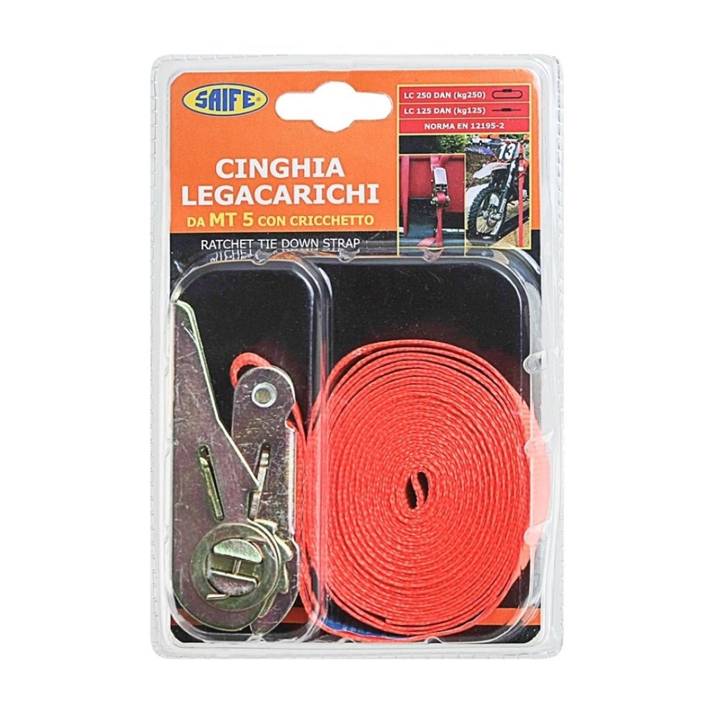 Cinghia Lega Carichi Con Crick 5 Metri En 12195 Rhutten - Rhutten