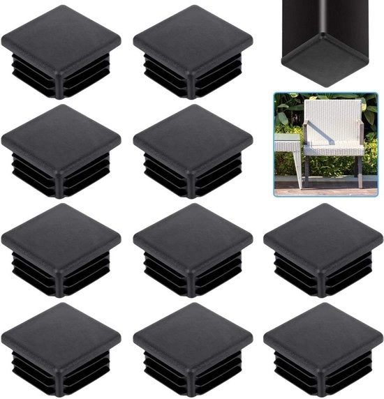 Stoppi per tubi 20 pezzi - Stoppi lamellari robusti - Cappotti in plastica per tubi - Coperture quadrata per tubi - Fissi e resistenti - Riducono i rumori - Cappotti per tubi