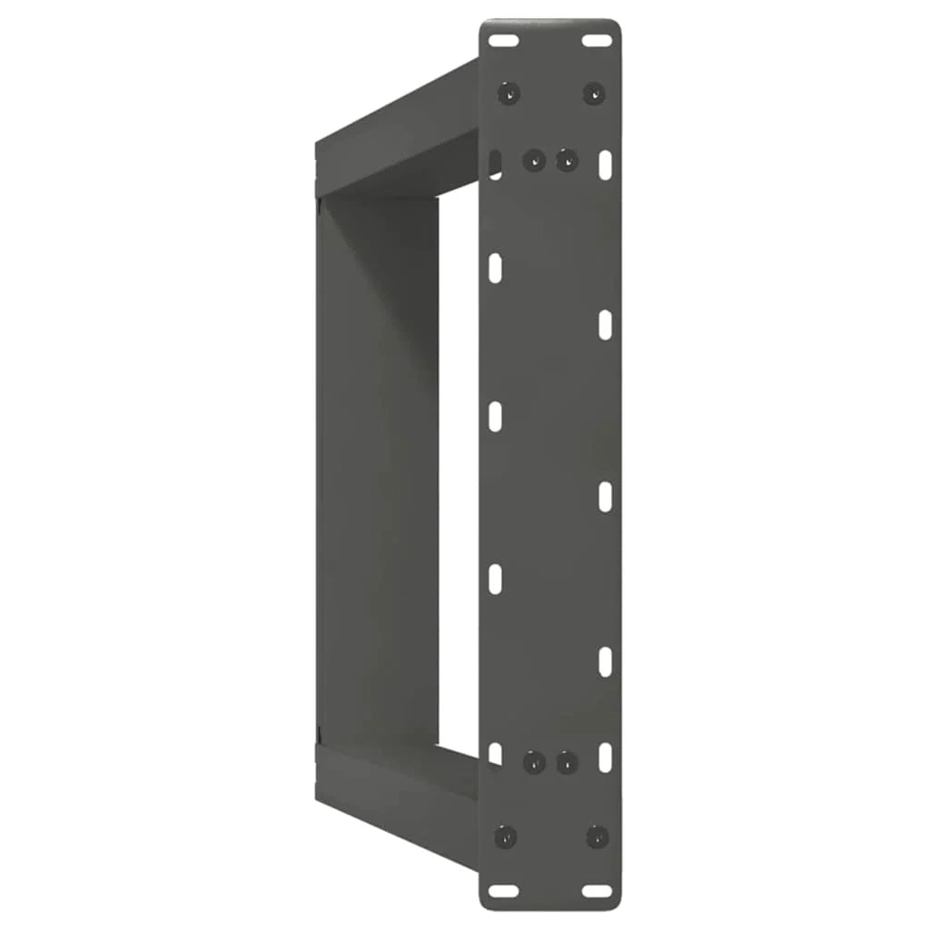 Set di 2 gambe per tavolo consolle a forma di U 38 x 72 cm con livellatore regolabile design moderno in acciaio antracite 02_0057064