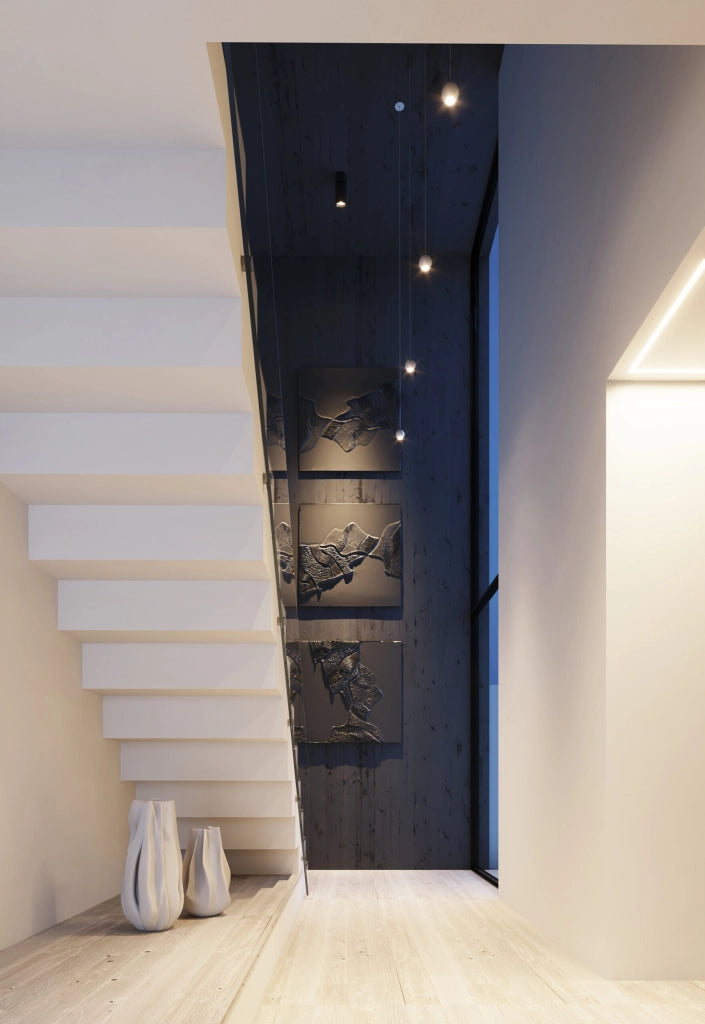 Lampada a Sospensione Bora 8,5W 36º 3000K Argento - Illuminazione LED di Precisione ad alte prestazioni per interni - Beneito & Faure
