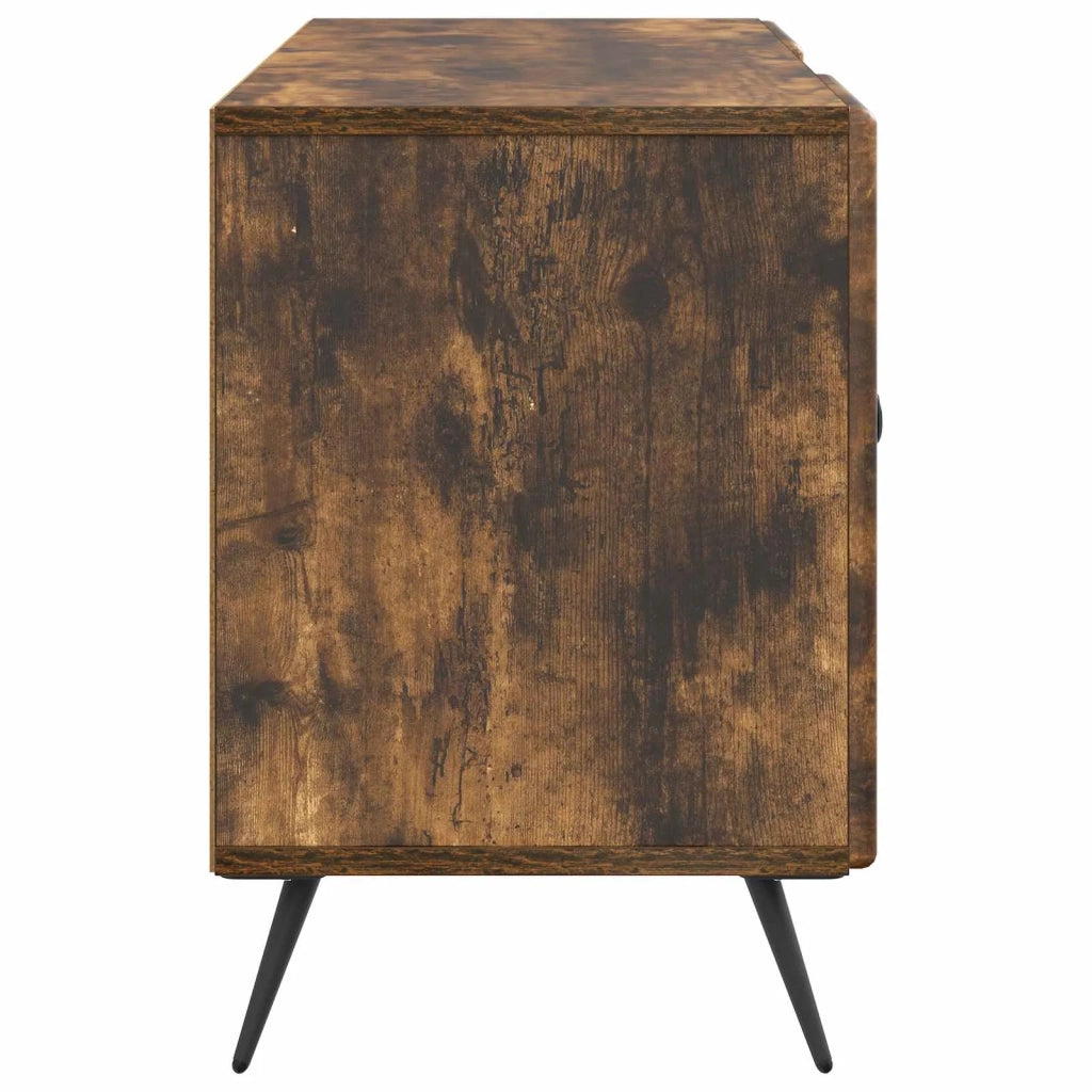 Mobile TV Rovere Fumo 102 x 34,5 x 50 cm Legno ingegnerizzato