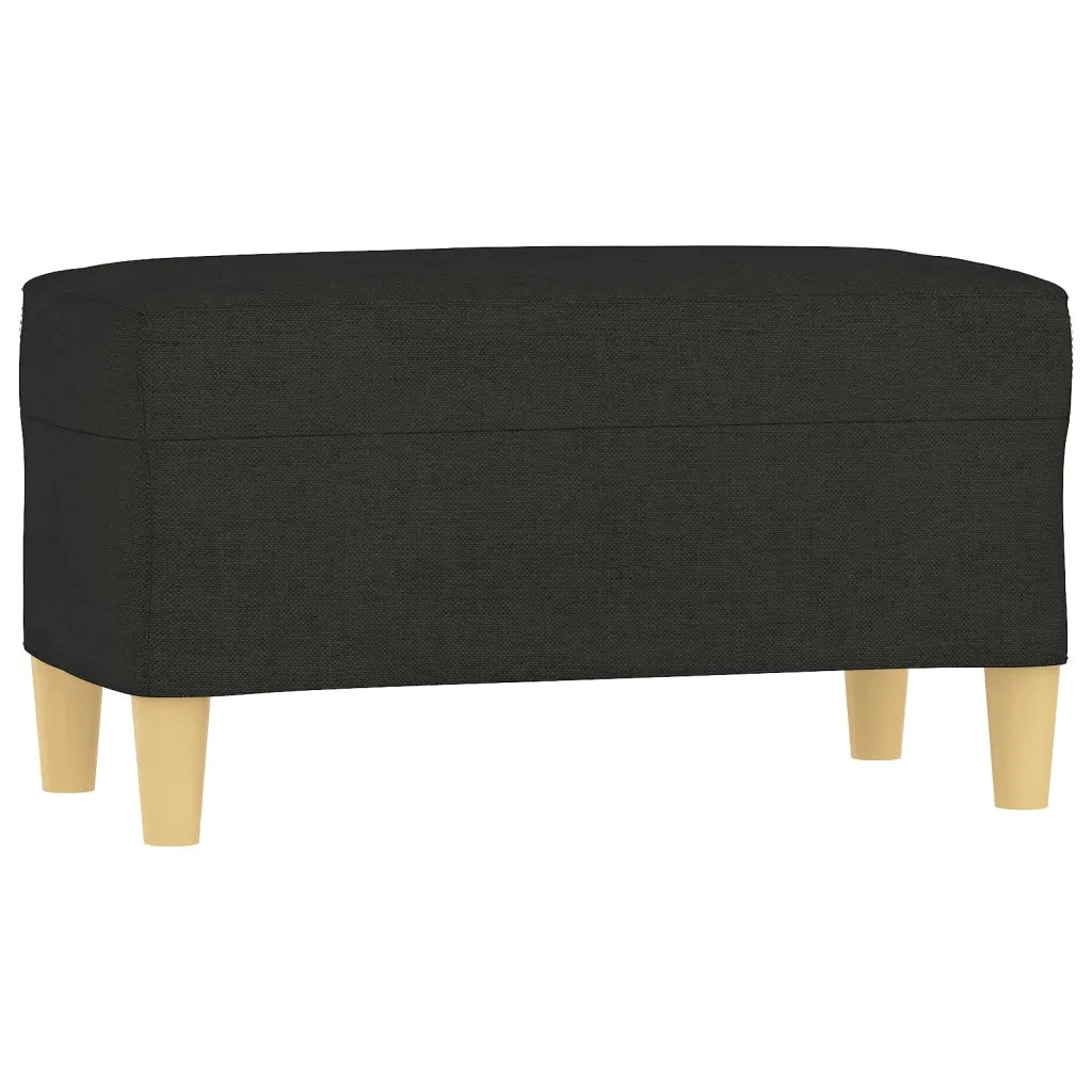 Panca Nero 70x35x41 cm in Tessuto 349371