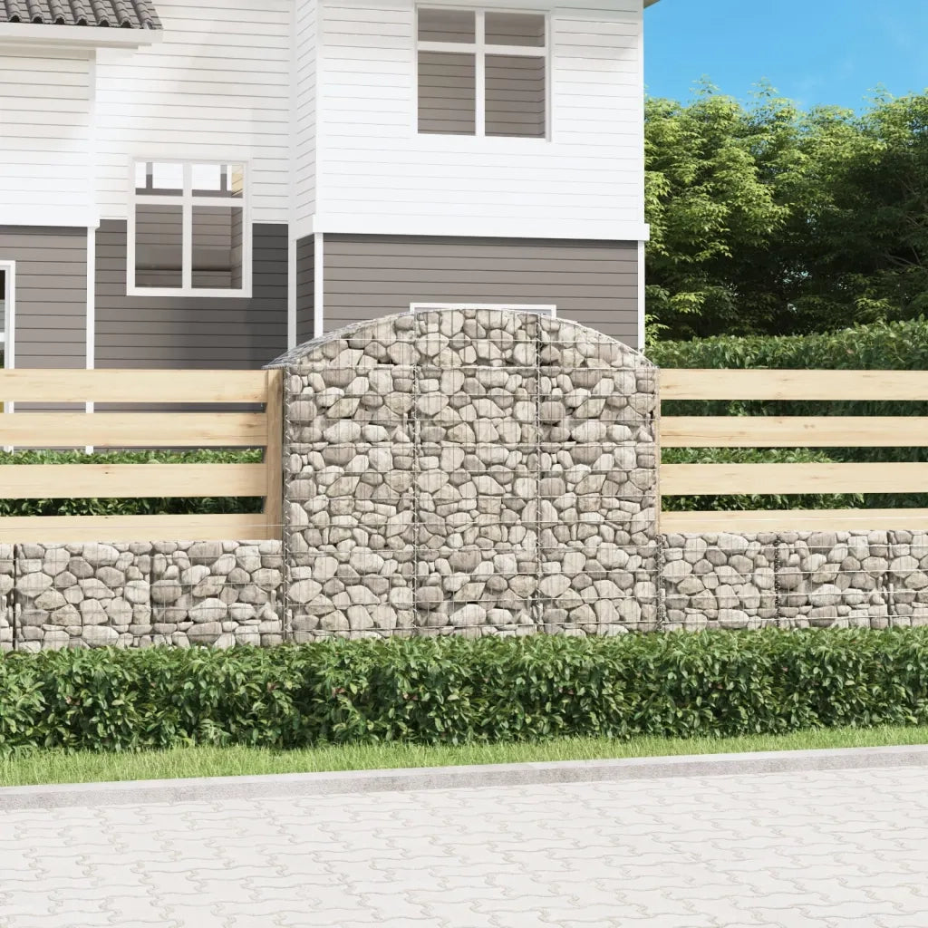 Cesto Gabbione ad Arco 150x50x140/160 cm Ferro Zincato 153457