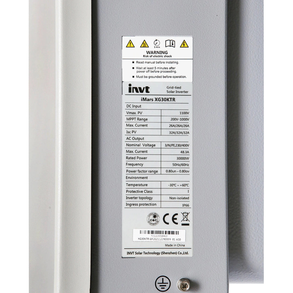 Inverter ON-GRID iMARS 30 KW XG30KTR INVT prosumer, trifase 400V