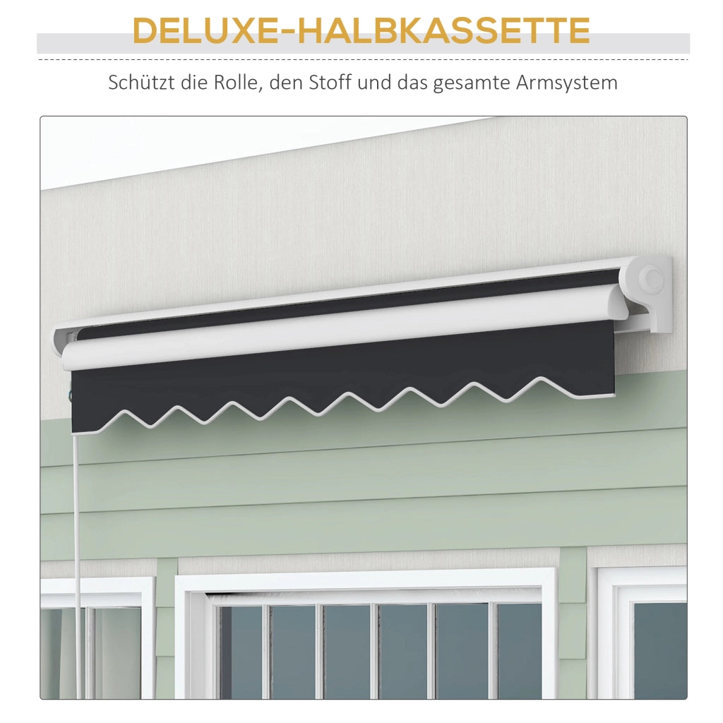 Tenda da sole elettrica con telecomando ¨C Xylo ¨C alluminio grigio 2,5x2m