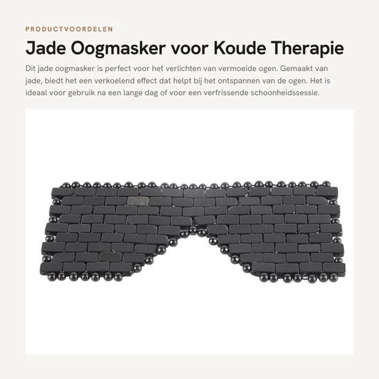 Oogmasker rinfrescante - Terapia fredda per la cura degli occhi - Dimensioni 21 x 9,5 cm