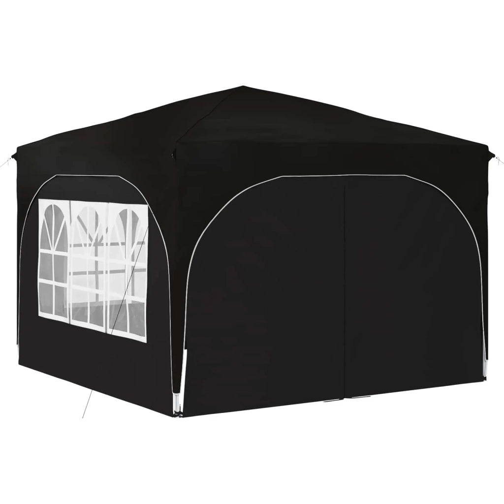 Tenda per feste a pop-up-Gazebo 290 x 290 x 245 cm Nero 331252