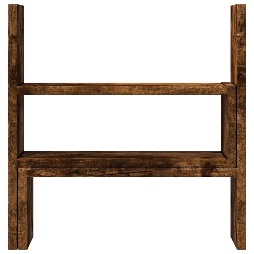 Organizzatore regolabile per armadietto da ufficio in legno composito marrone 02_0043578