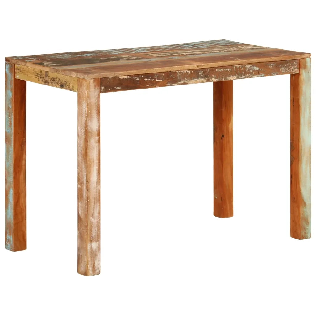 Tavolo da Pranzo 110x55x76 cm in Legno Massello di Recupero