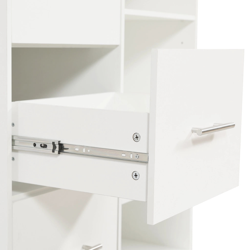 Fasciatoio Bianco con 3 Cassetti e Ripiani ¨C MINIMAL ¨C Bianco