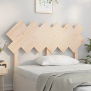 Testiera per Letto Bianca 132x3x81 cm Legno Massello di Pino 819215