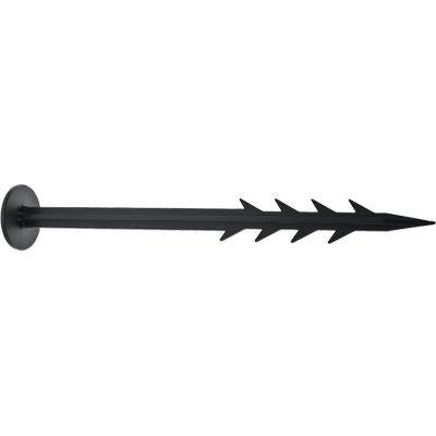 PICCHETTO CHIODO BLOCCA TELO - PA NERO DENTATO MM 45 H.CM 20 CF=PZ  20- 2 confezioni