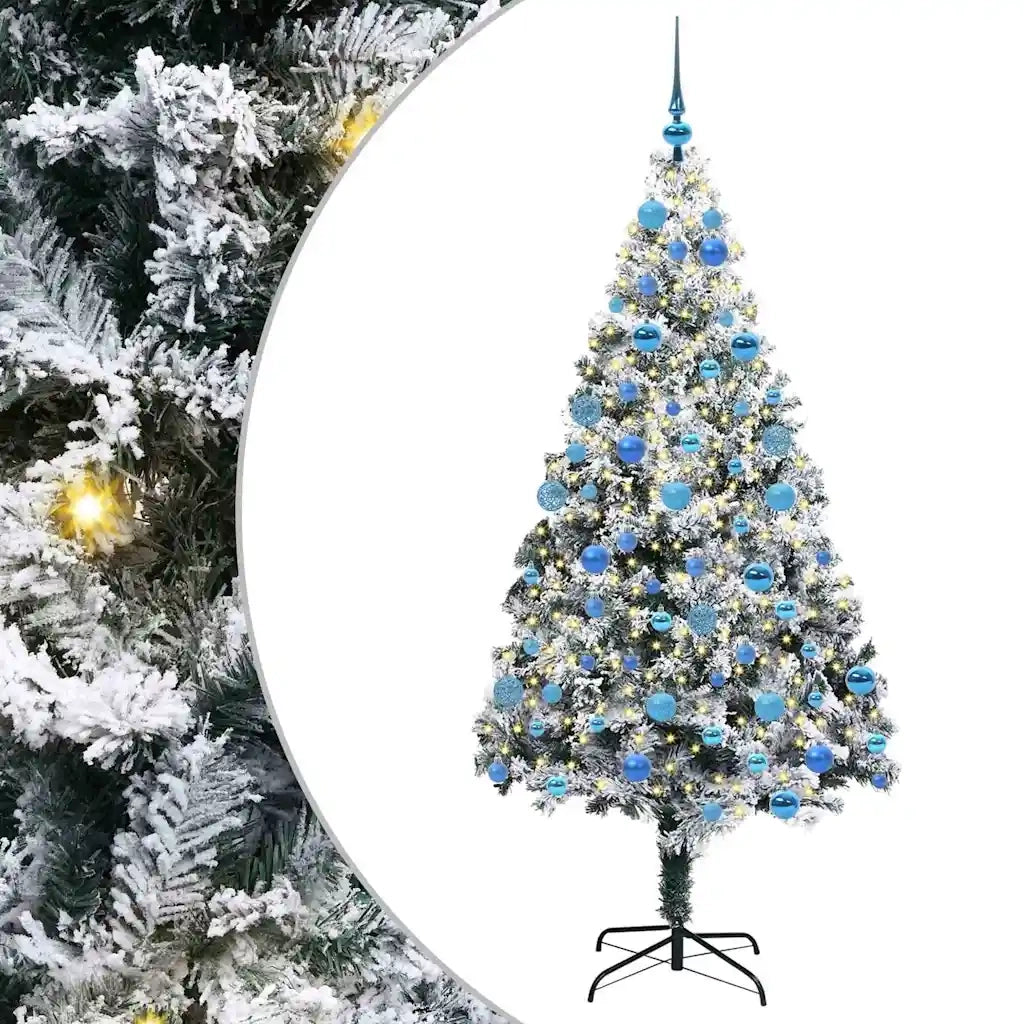 Albero di Natale | Decorazioni natalizie artificiale con 300 LED Bianco 180 cm